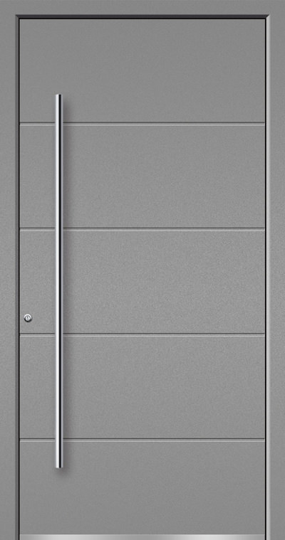 Aluminium-Haustüren Aktion Concept Class Modell Artis Farbe 9007 Silbergrau Feinstruktur